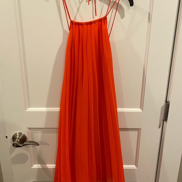 ASOS Red-Orange Cocktail Dress - Picture 3 of 5